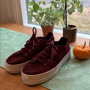 Maroon Stradivarius creepers